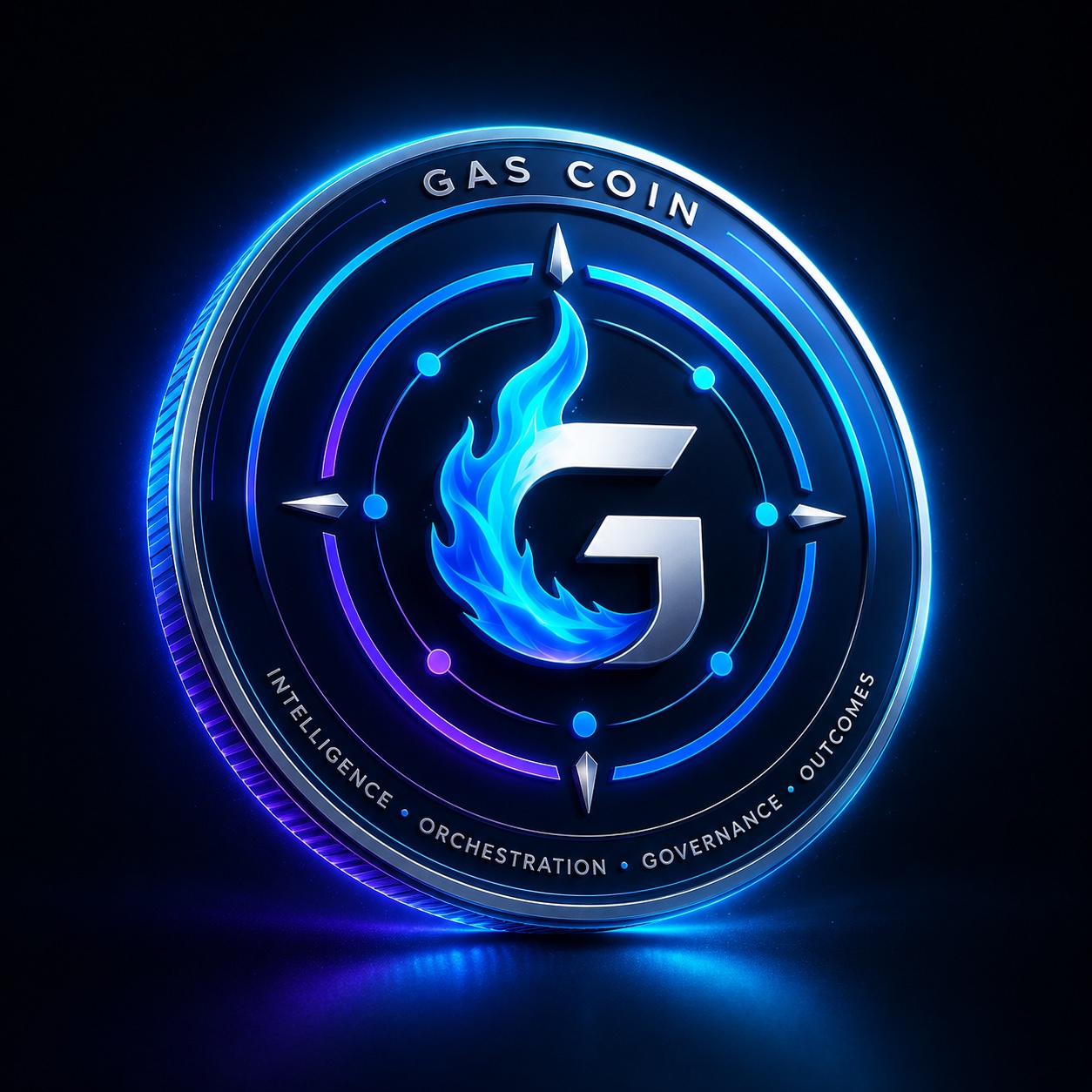 GAS Coin flame mark